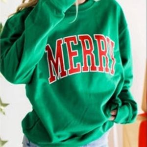 Preppy Christmas Merry Sweatshirt